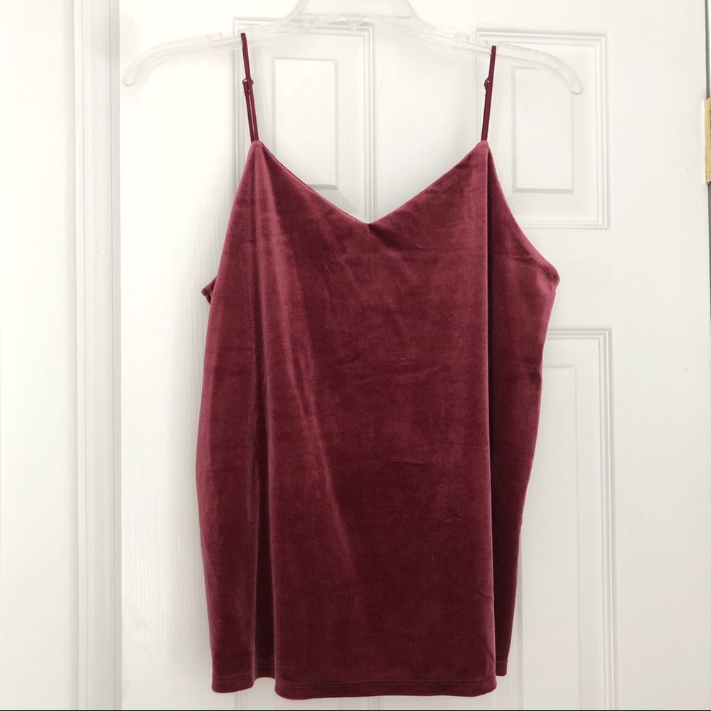 Target Berry colored Velvet tank top